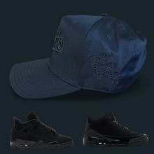 Black Cat Snapback Hat For Jordan Retro 4