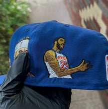 Royal Blue Knicks In 4 Custom Fitted Cap Go 1 Size Up!!!!!