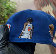 Royal Blue Knicks In 4 Custom Fitted Cap Go 1 Size Up!!!!!