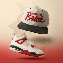 Natural/Black Brick After Brick Snapback Hat For Jordan 4 4s