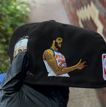 Black Knicks In 5 Custom Fitted Cap True To Size SUPER LIMITED!!!!!!!